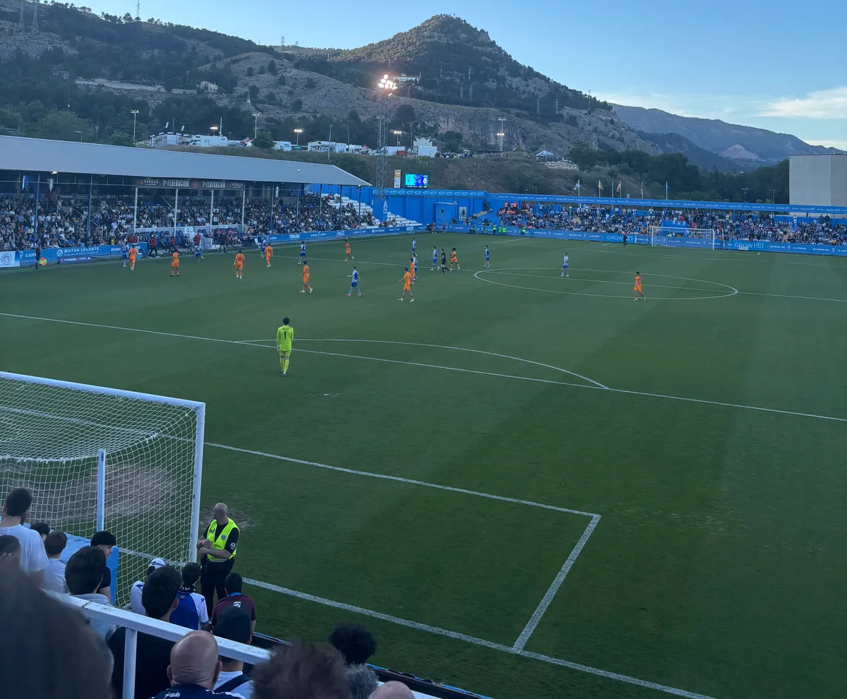 Imagen del partido ante el Real Madrid Castilla